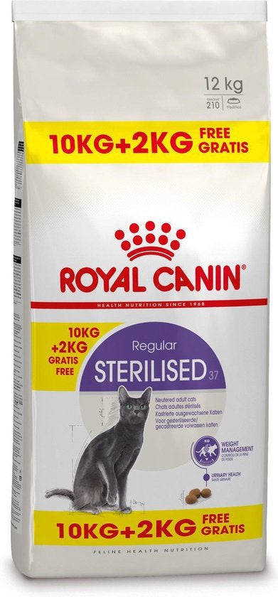 Royal Canin kattenvoer Sterilised adult 10 kg + 2 kg
