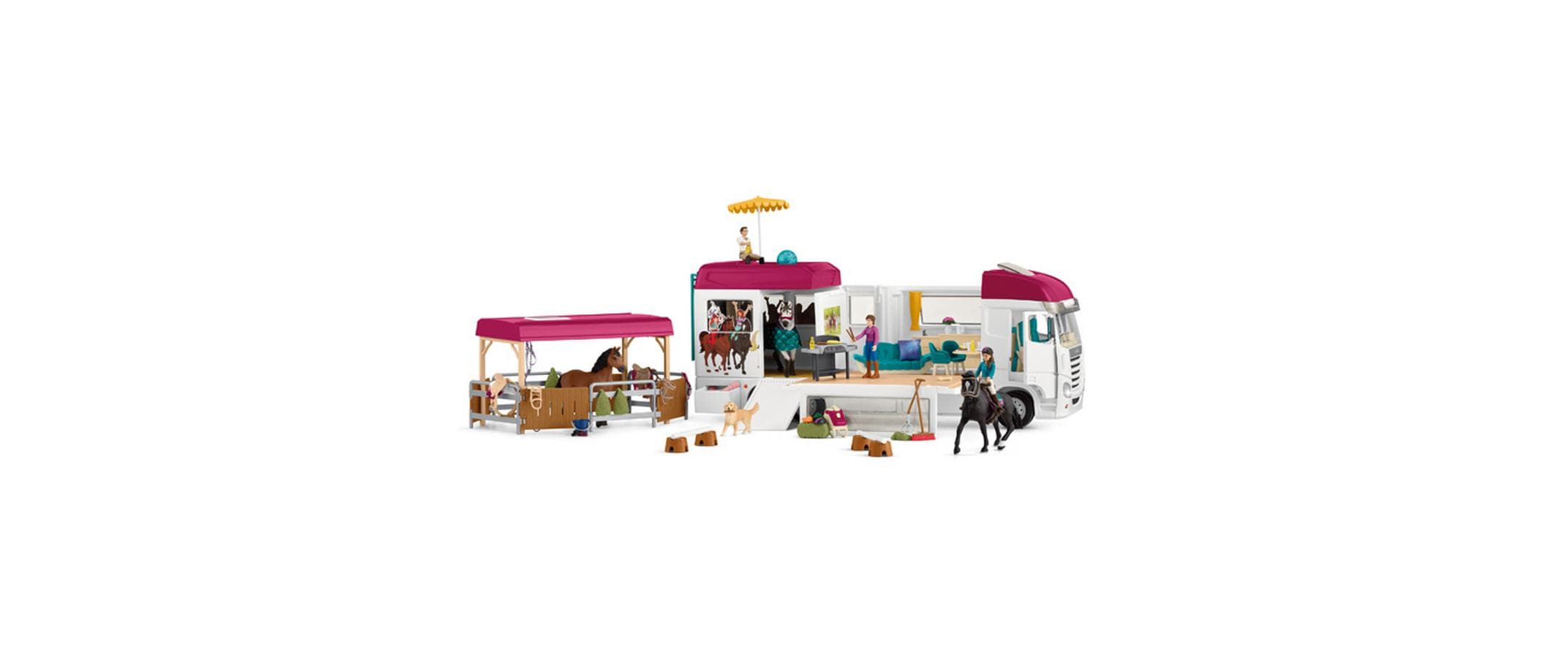 Spielfigurenset Horse Club Pferdetransporter<br>Umfangreiches Pferde-Spielset