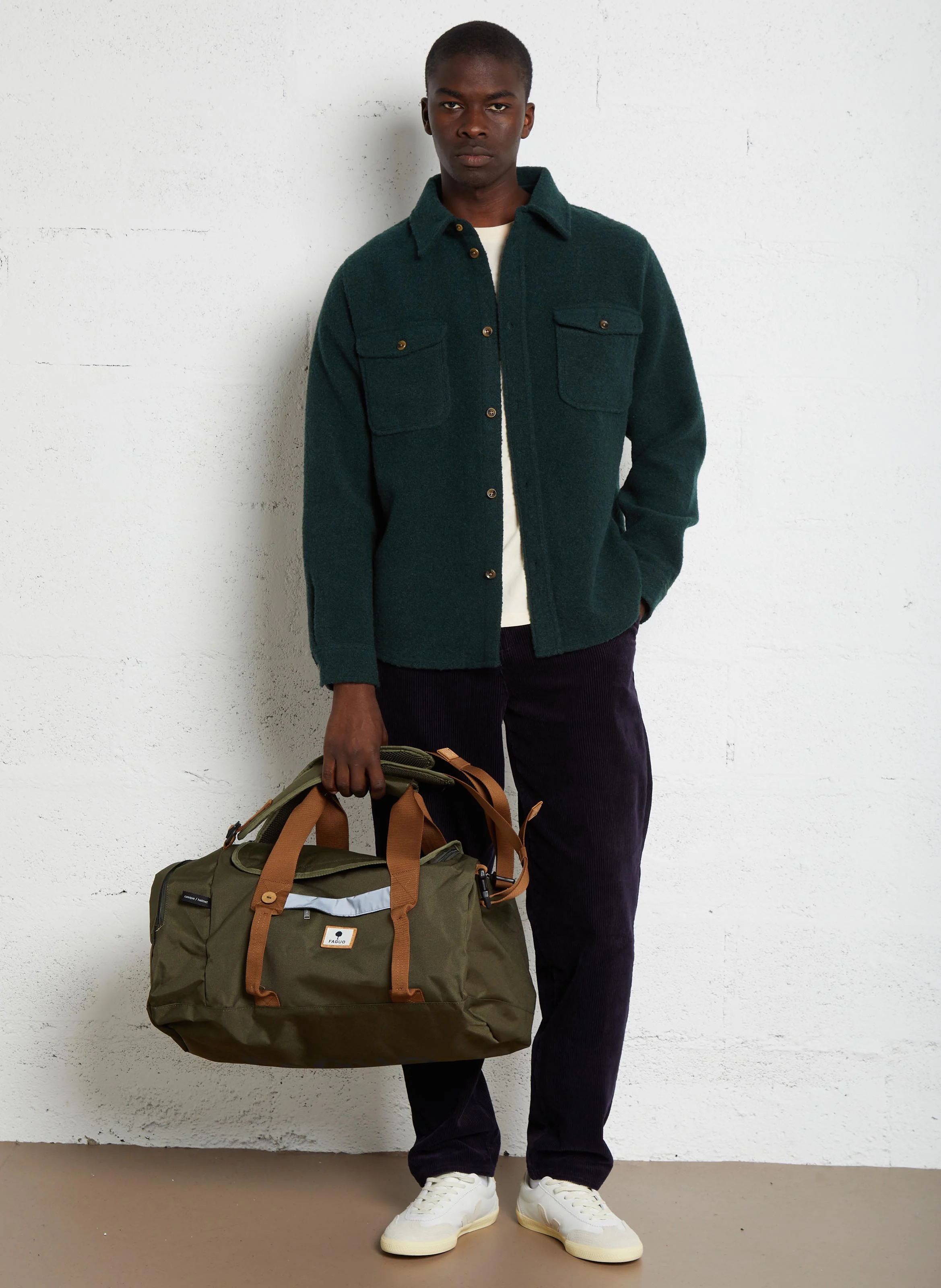 Sac de voyage en fibres recyclées | Kaki