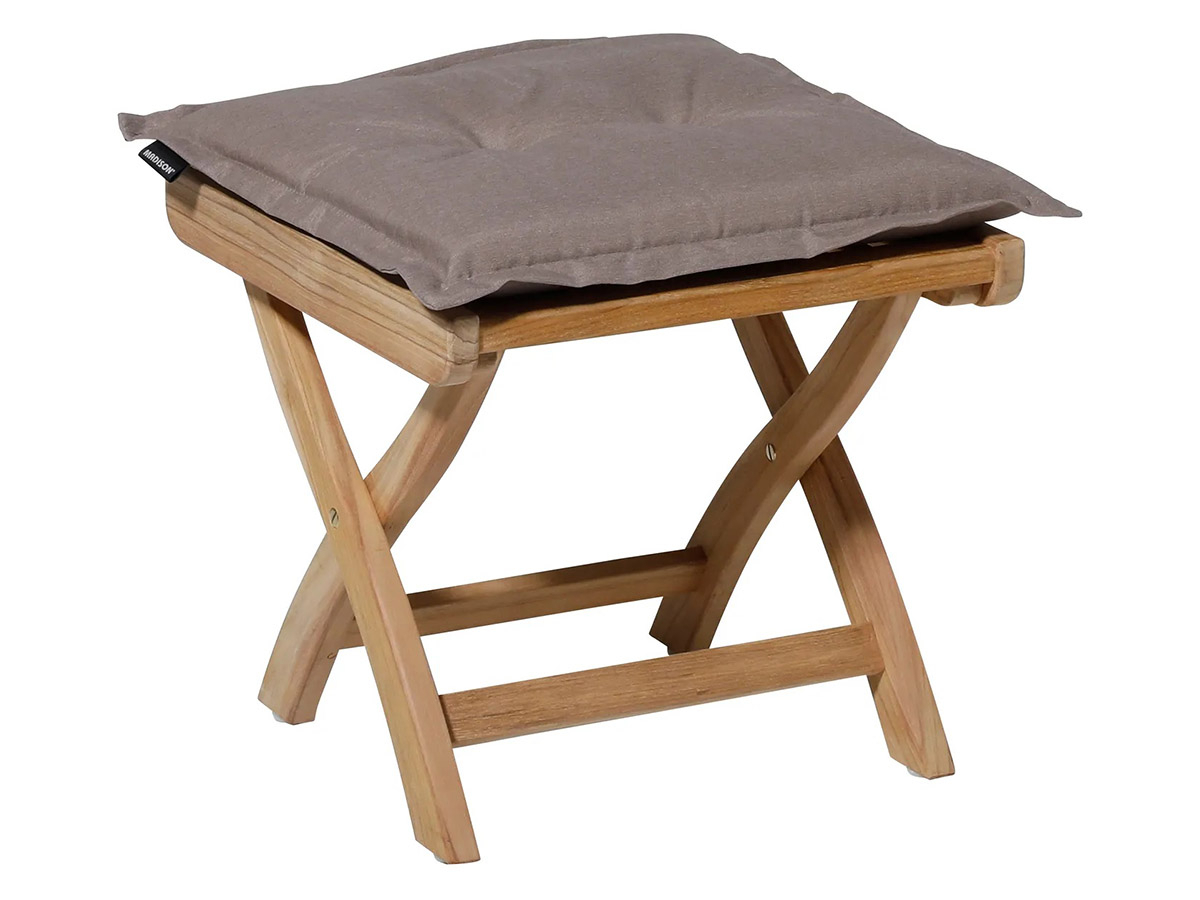 Madison Panama taupe hocker kussen