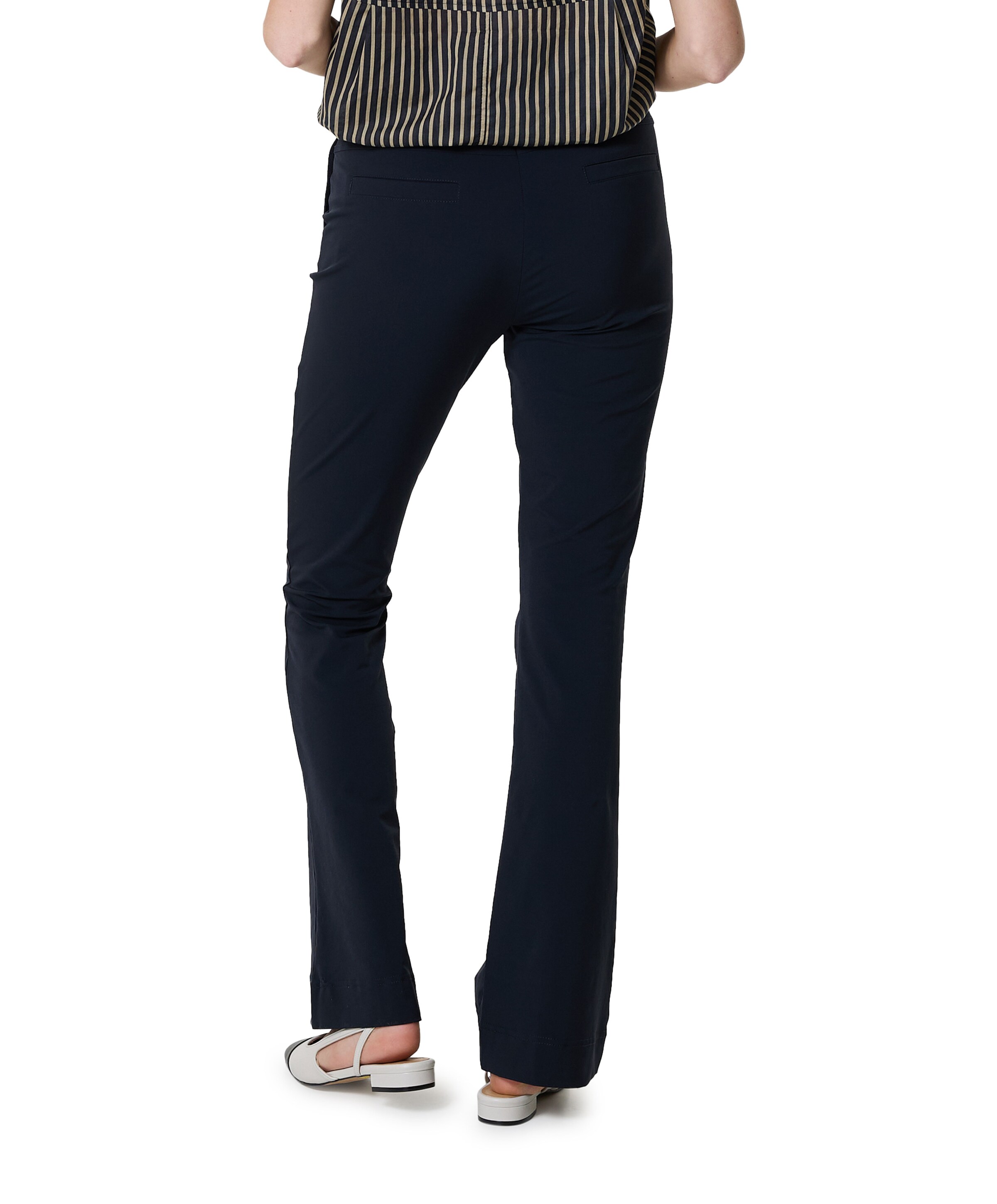 &Co Woman PENELOPE FLARE TRAVEL dames broek blauw