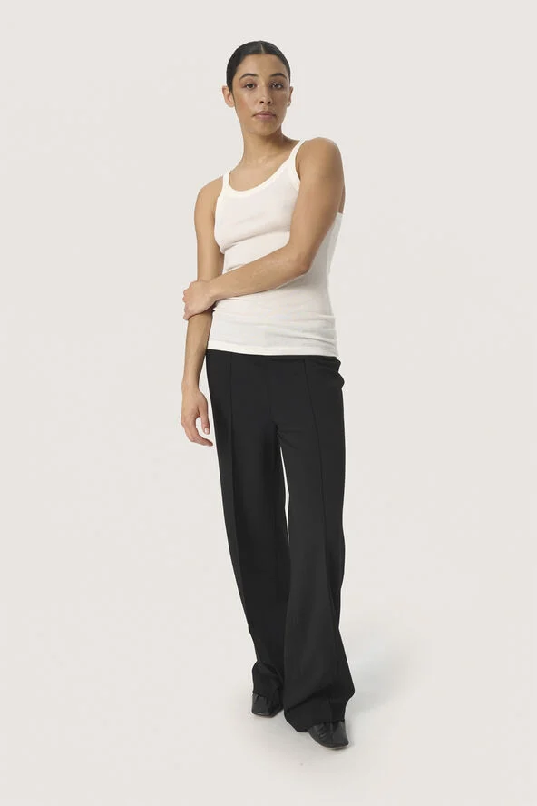 Soaked in Luxury SLFauna Tank Top Whisper white