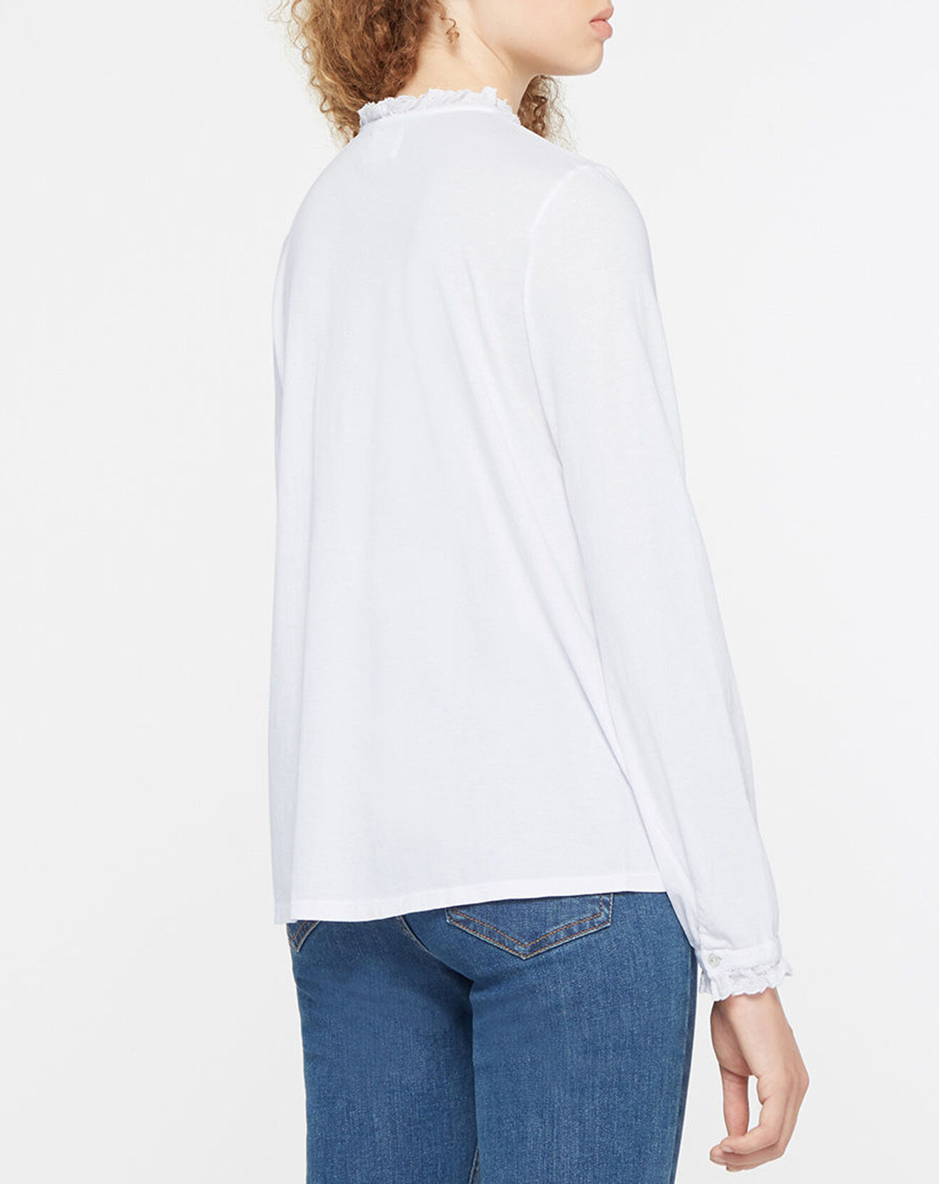 Yerse Blouse 100% Coton Bio Martine blanche