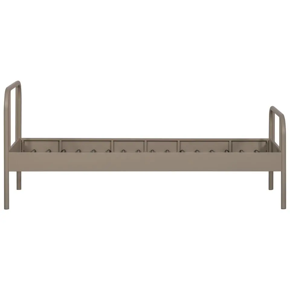WOOOD Mata 1-Persoonsbed - Metaal - Zand - 90x208x95