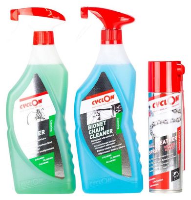 Kit d'entretien vélo Bike   Chain Cleaner Spray 750ml   Course Spray 250ml