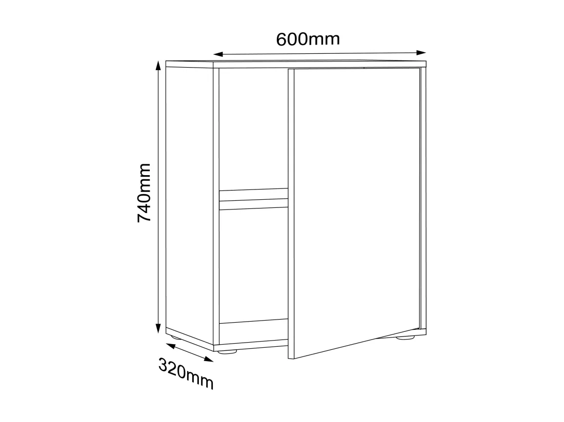 Armoire de bureau Sideboard Salia 2x L60