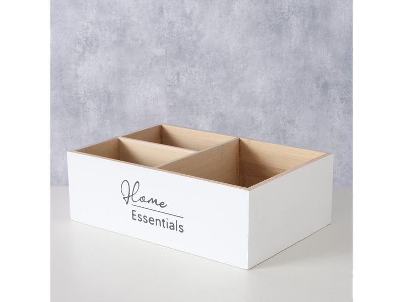 Boltze Aufbewahrungskiste Essentials 30 x 20 cm, Weiss Box Essentials