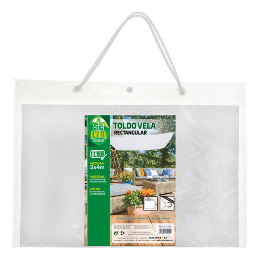 Toldo retangular para jardim Aktive
