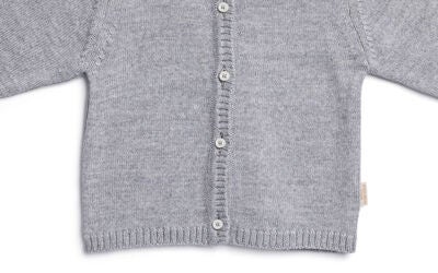 Petite Chérie Atelier Margit Cardigan, Light Grey/Grey Melange