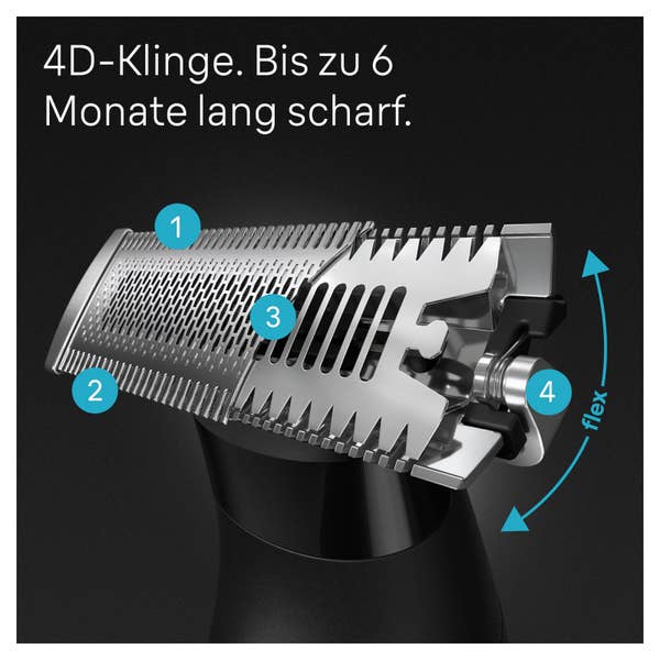 Braun Series X, Barttrimmer und Körperrasierer für Gesichts- und Körperhaare, XT5300