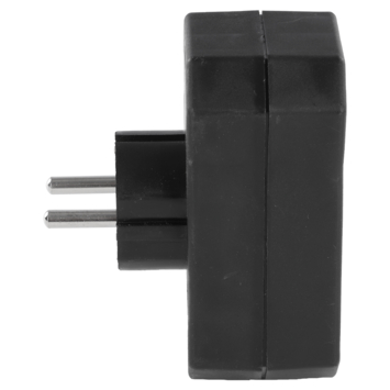 Verloopstekker 2x Euro + 1x RA Zwart