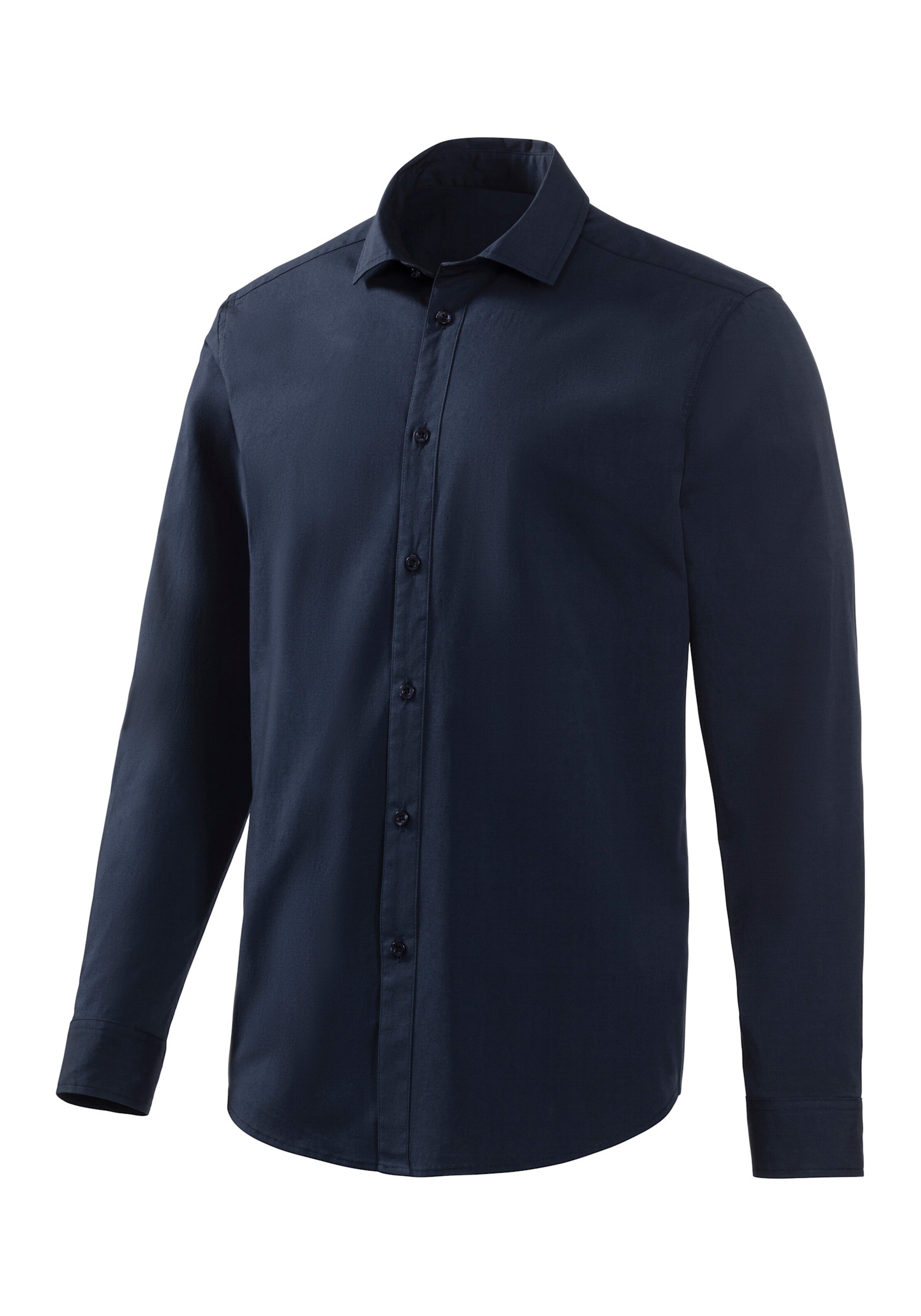 Langarmhemd in navy