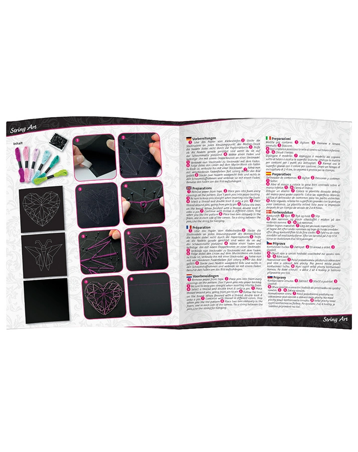 Kreativ-Set STRING ART – SCHMETTERLING & HERZ