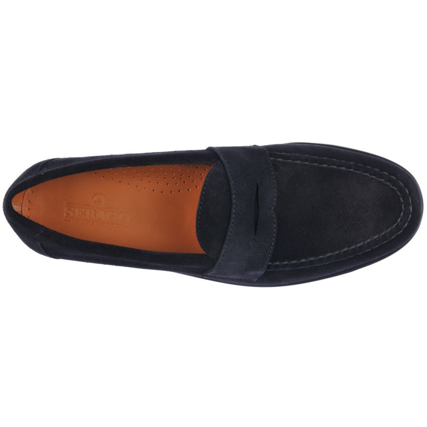 RYAN SUEDE POLARIS BLUE NAVY MOCASSIN-Mocassin pour homme en suede