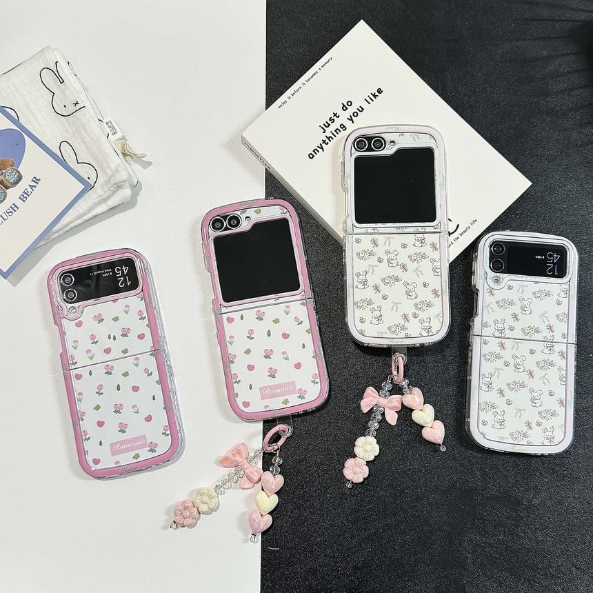 Jaguara - Bloemen telefoonhoesje / bedel / set - Samsung Flip