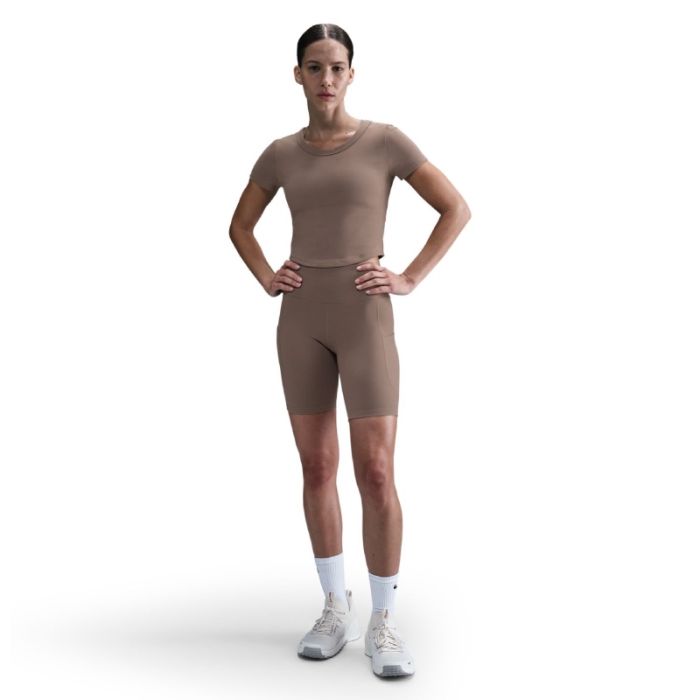 Nike Dame Korte tights Dri-FIT One High-Waisted 8in Short Tight Brun