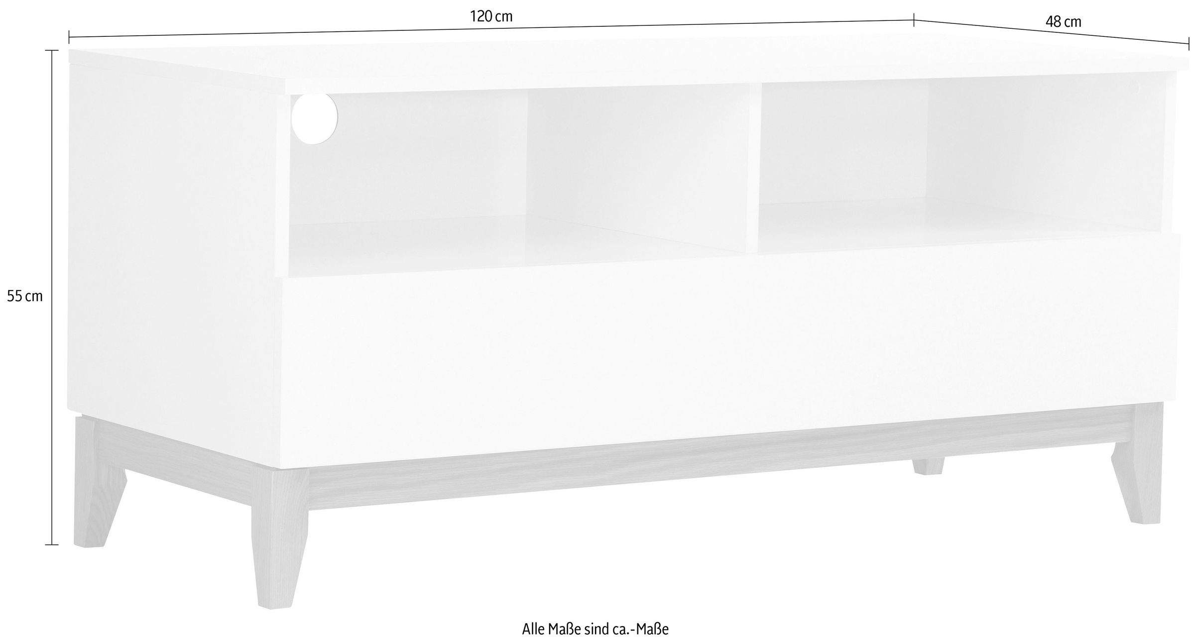 Woodman TV-Board »Elinee« Breite 120 cm, im angesagten skandinavischen Look, FSC®