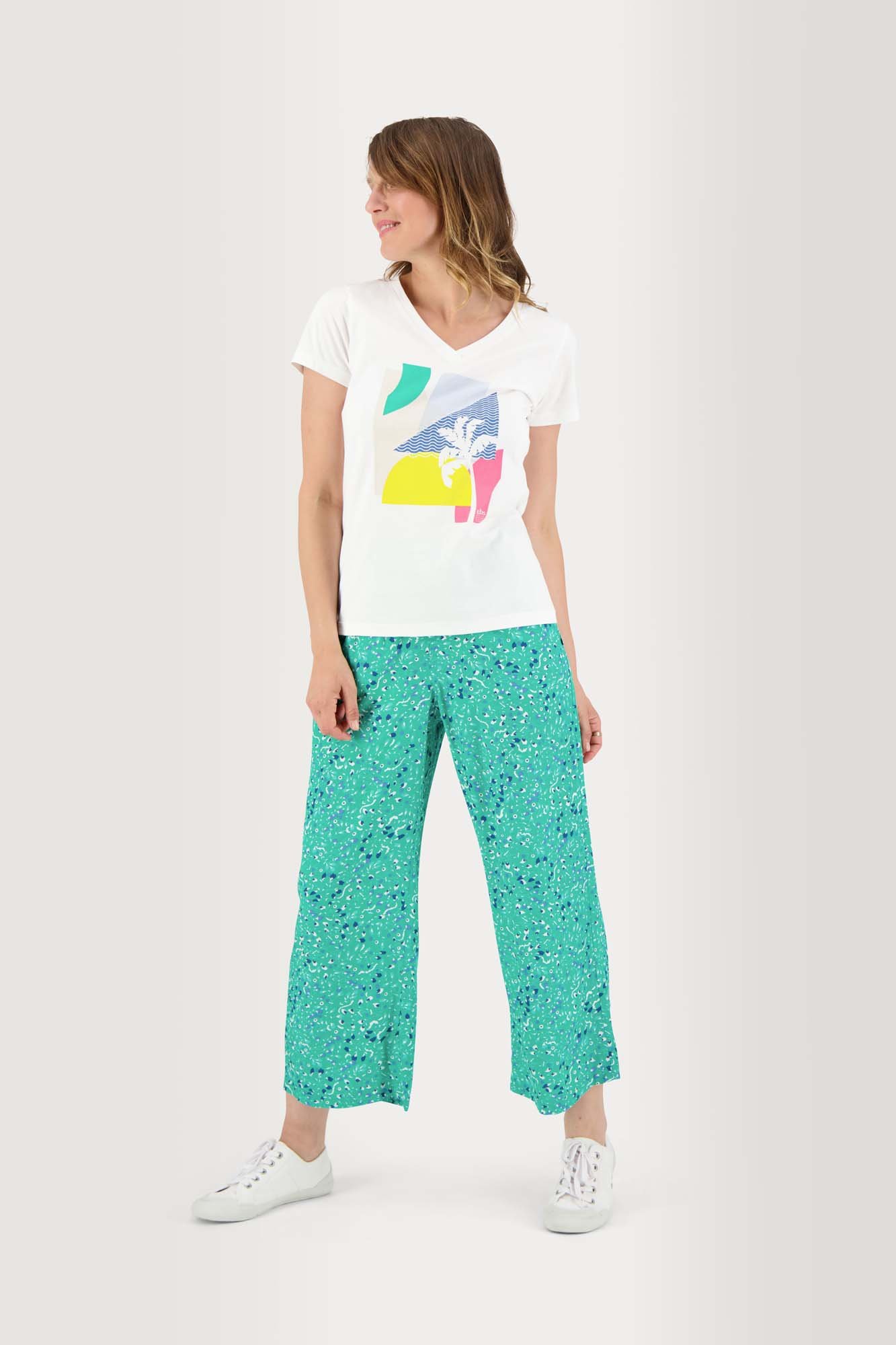 Tee Shirt Femme Coton Biologique Motif Blanc