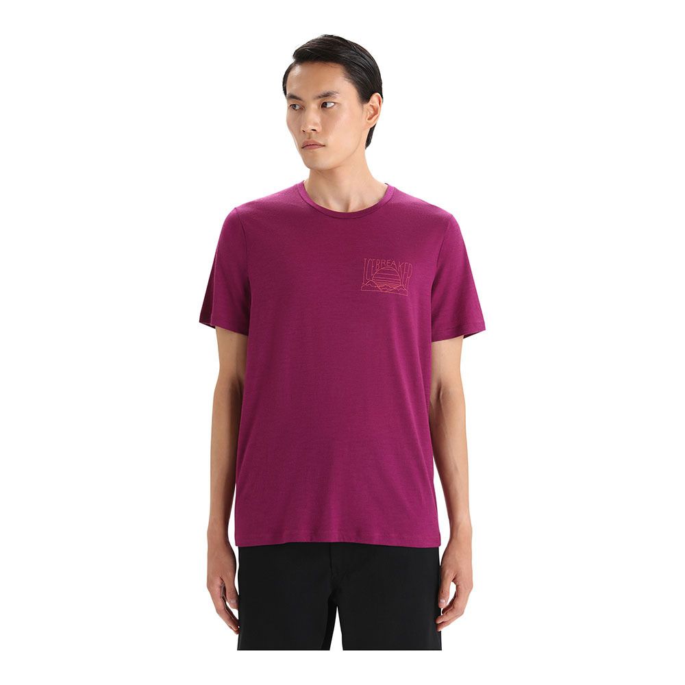 Icebreaker TECH LITE II - Tee-shirt Homme go berry