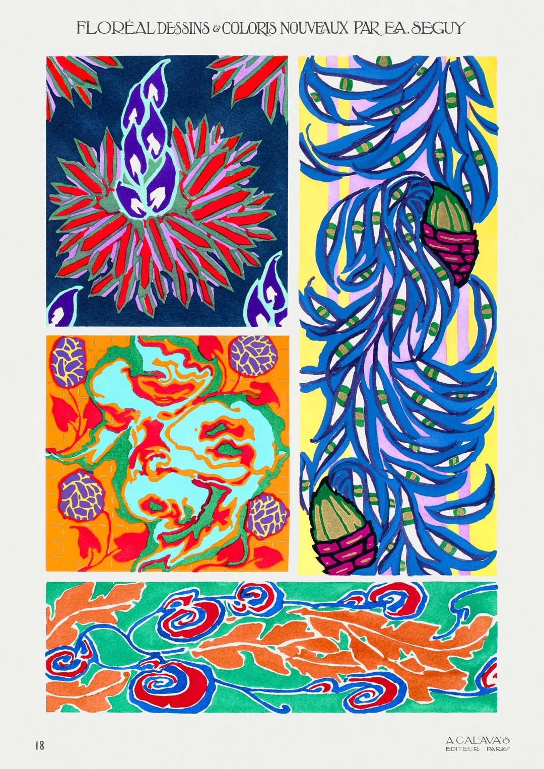 Floréal Dessins Coloris Nouveau Nr 18 von E.A. Séguy