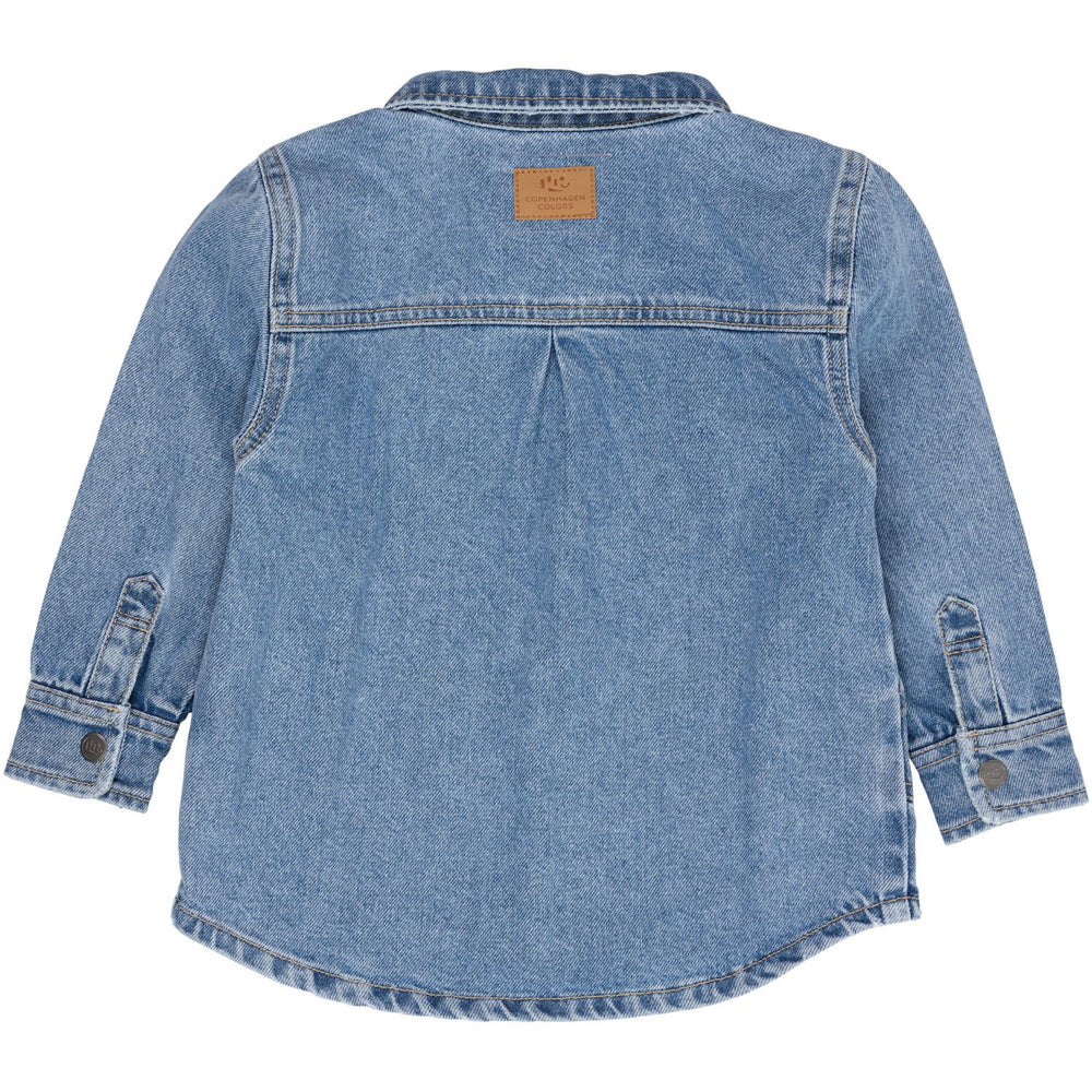Køb COPENHAGEN COLORS Lt Blue Indigo Washed Organic Jeans Jakke