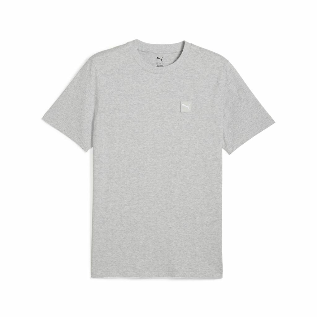 PUMA<br>Camiseta de manga curta com logotipo quadrado bordado
