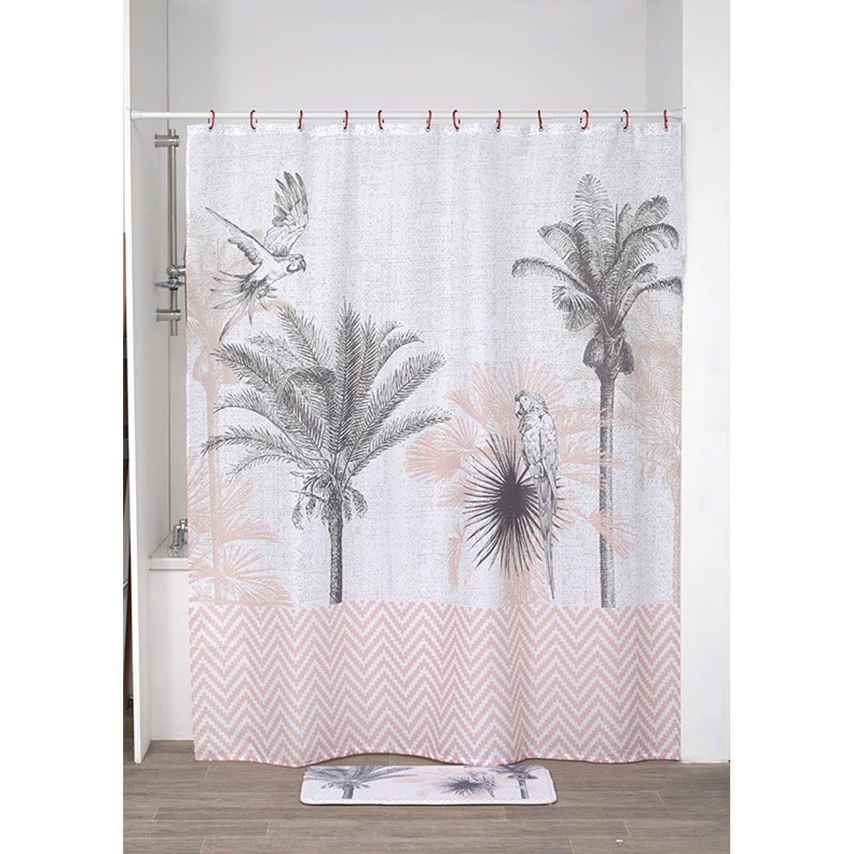 RIDEAU DE DOUCHE POLYESTER 180X200CM DJANGO