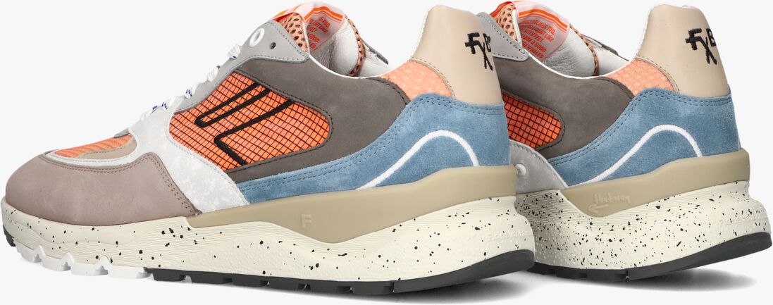 oranje floris van bommel lage sneakers sfm-10243 de treener