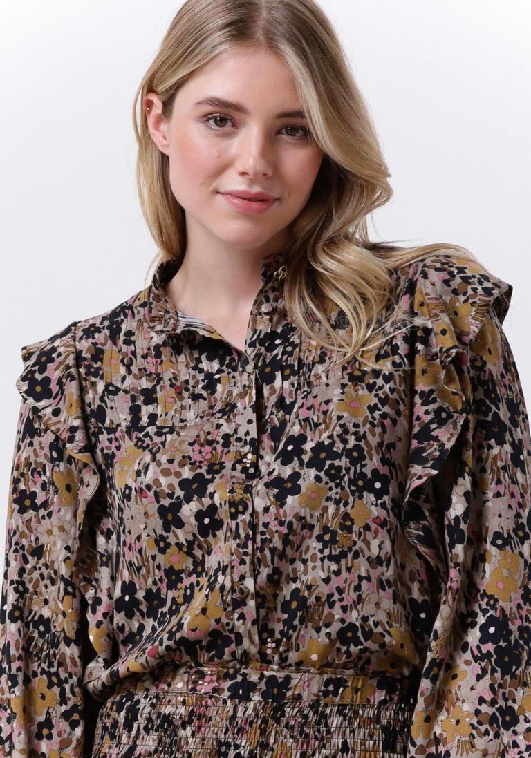 FABIENNE CHAPOT camel fabienne chapot blouse bibi tess long sleeve blouse
