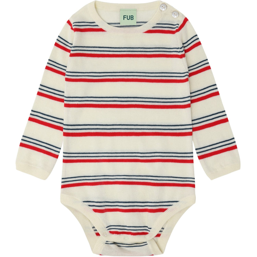 Køb FUB Ecru/Red Baby LS Body