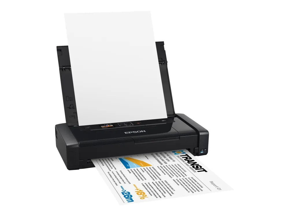 Epson WorkForce WF-100W - Printer - farve - blækprinter - A4/Legal - 5760 x 1440 dpi - op til 7 spm (mono) / op til 4 spm (farve) - kapacitet: 20 ark - USB 2.0, Wi-Fi(n)