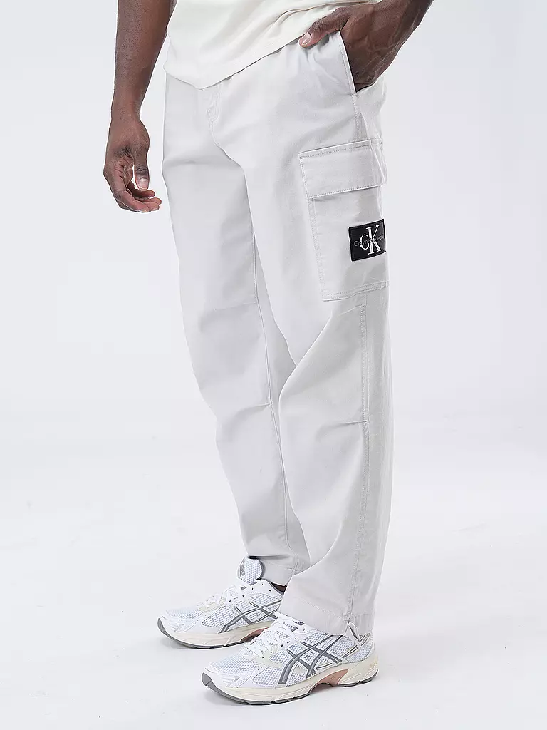 CALVIN KLEIN JEANS Cargohose  weiss
