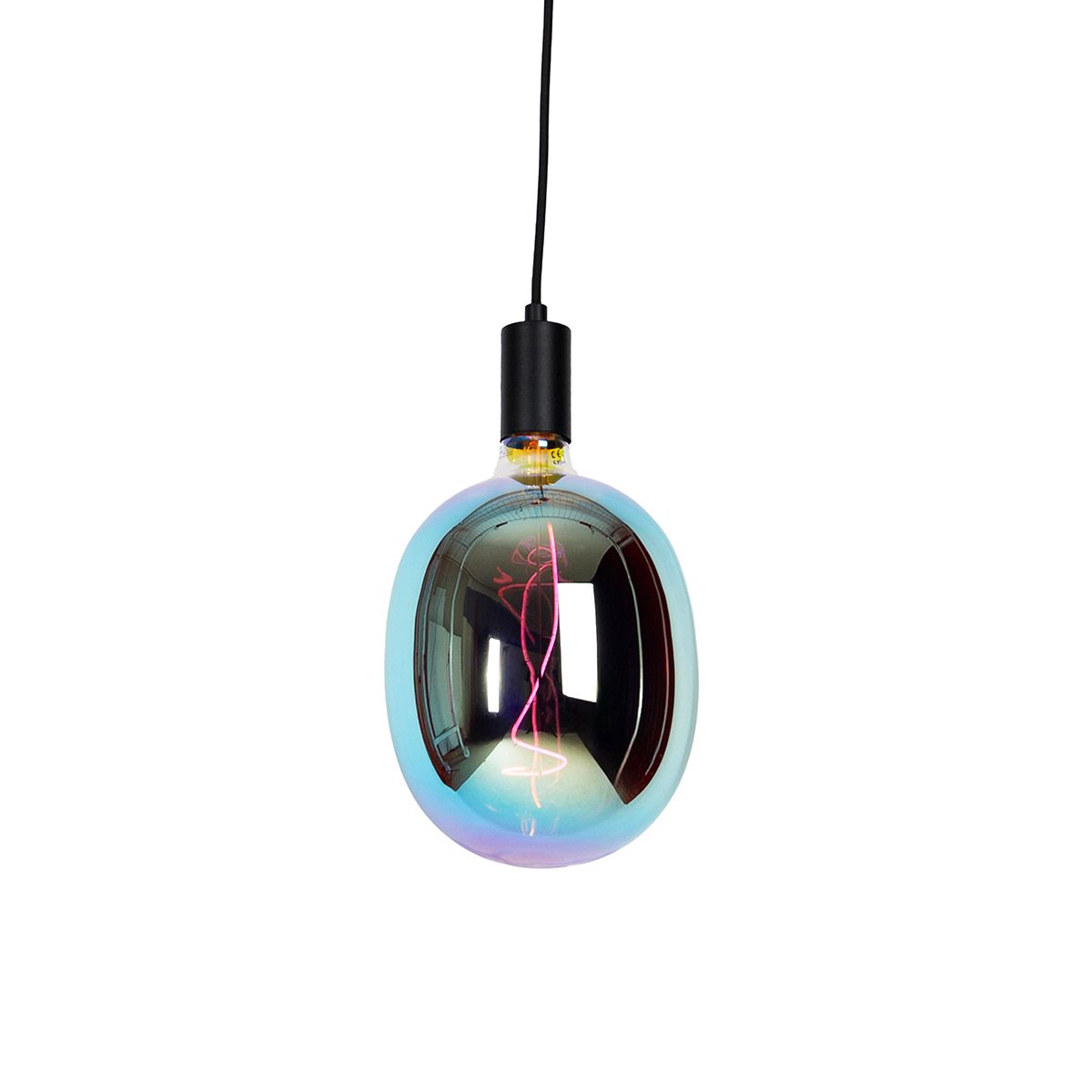 Industriële hanglamp zwart incl. LED G170 dimbaar - Facil