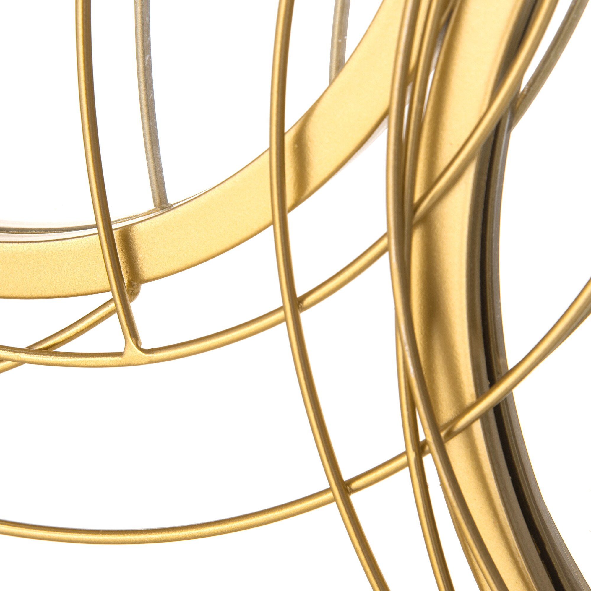HOMCOM Wanddekoration mit Metallrahmen und Spiegeln gold 107L x 4B x 56H cm