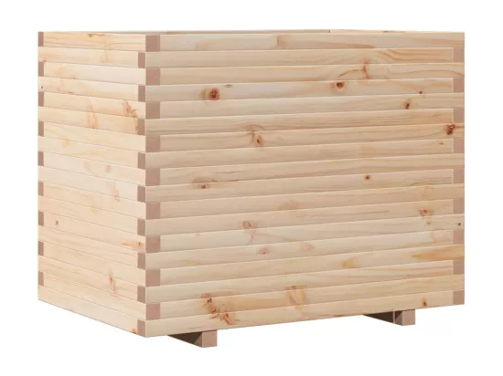 Jardinière bac lit surélevé bois marron 90 x 60 x 72.5 cm 02_0038040