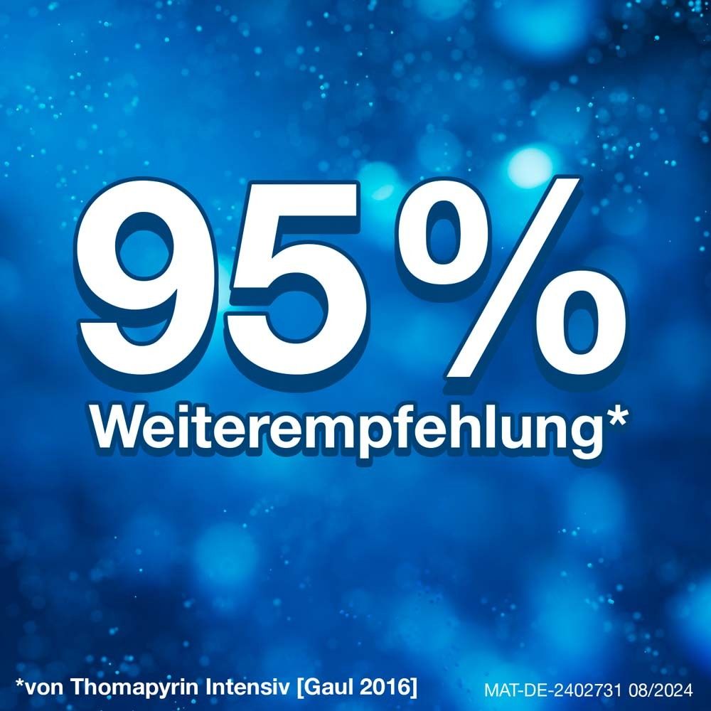 Thomapyrin INTENSIV bei intensiveren Kopfschmerzen & Migräne