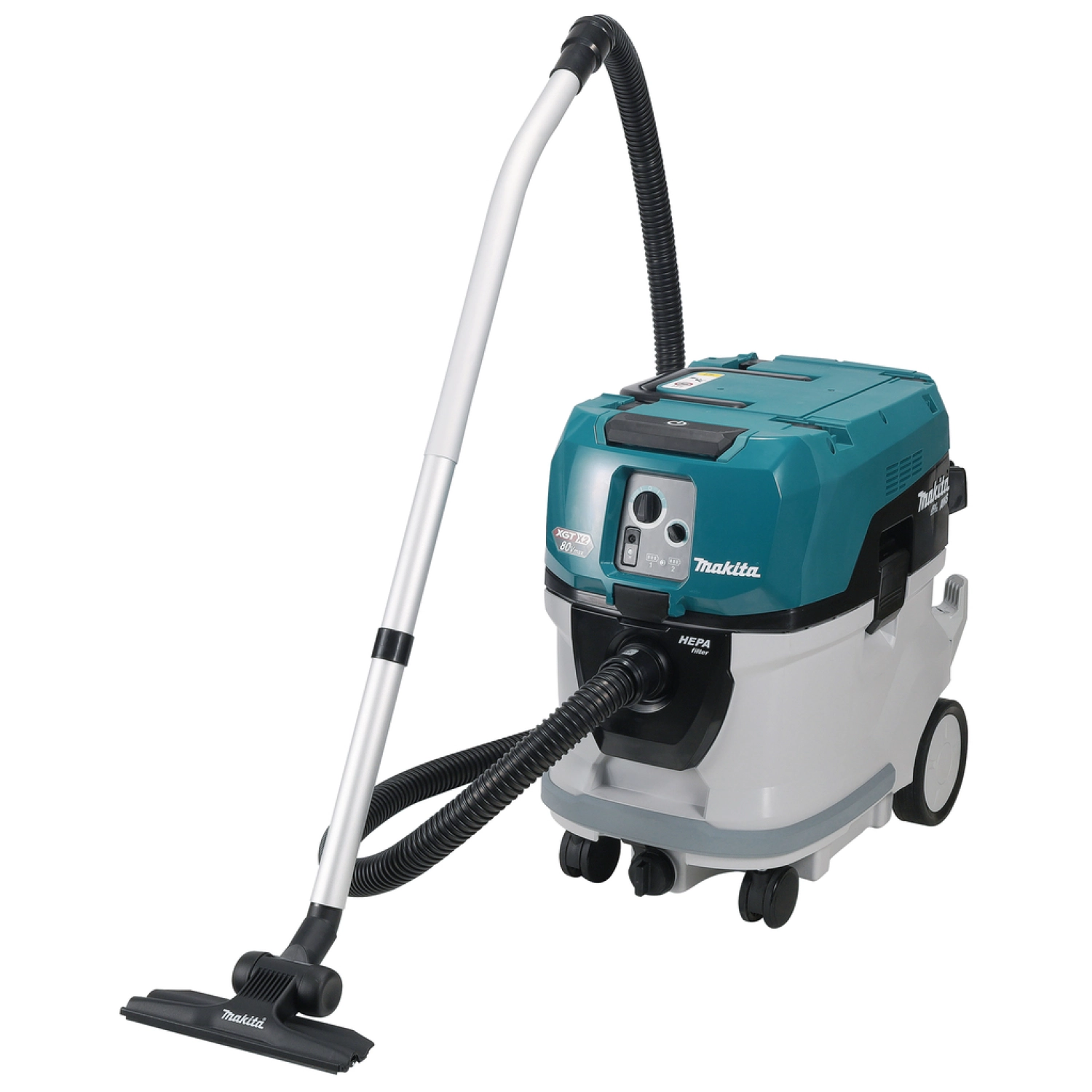 Makita VC007GLL21 XGT 2x40V Max Li-Ion accu Stofzuiger set (2x 8,0 Ah accu) nat en droog - L