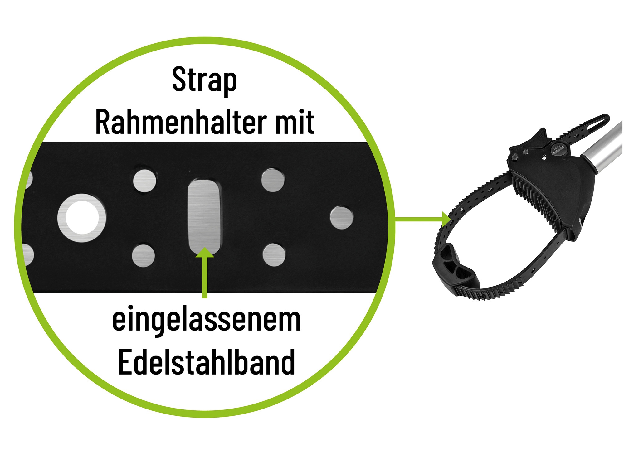 EUFAB Strap Rahmenhalter kurz Ø 25 30mm