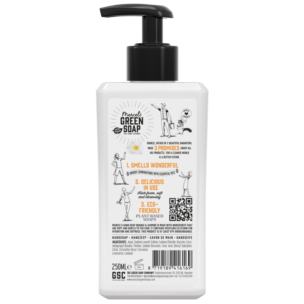 Marcel's Green Soap Handzeep Sinaasappel & Jasmijn250 ml
