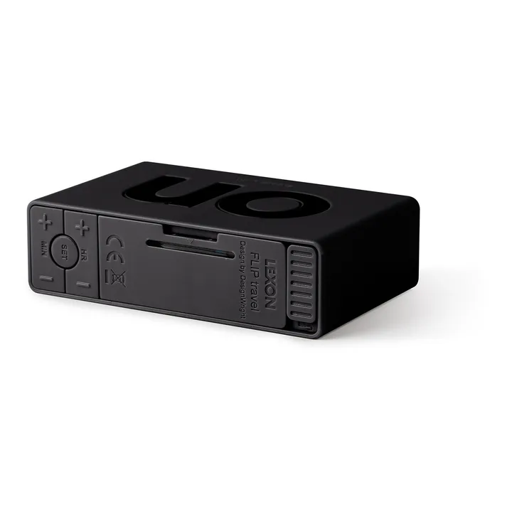 Lexon Réveil Flip+ Travel | Gris foncé