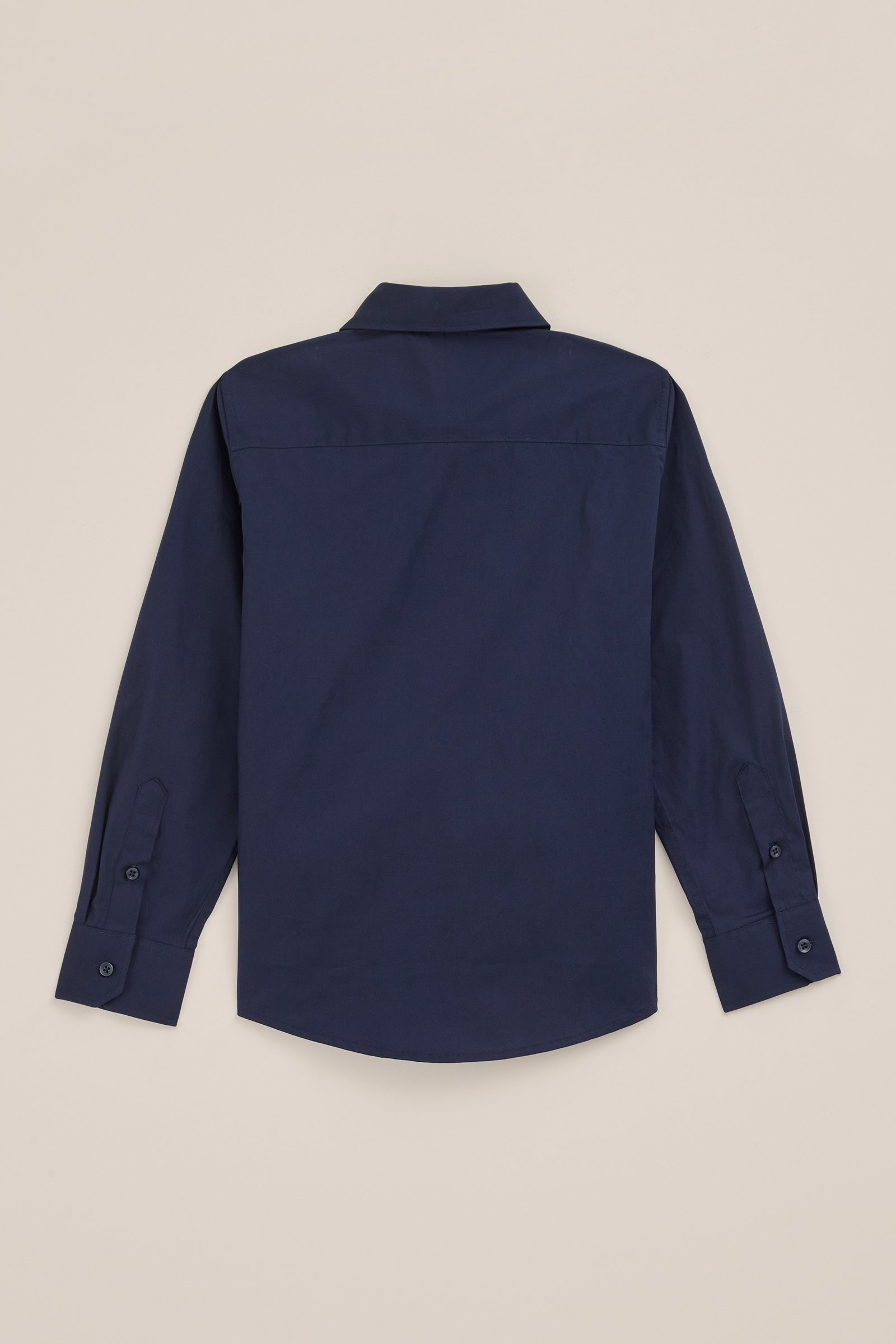 Jongens overhemd met afneembare vlinderdas WE Fashion Donkerblauw