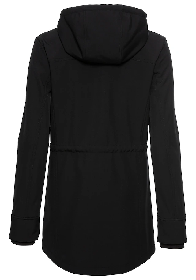 Vivance active Softshelljacke mit Kapuze mit Kordelzug an der Taille
