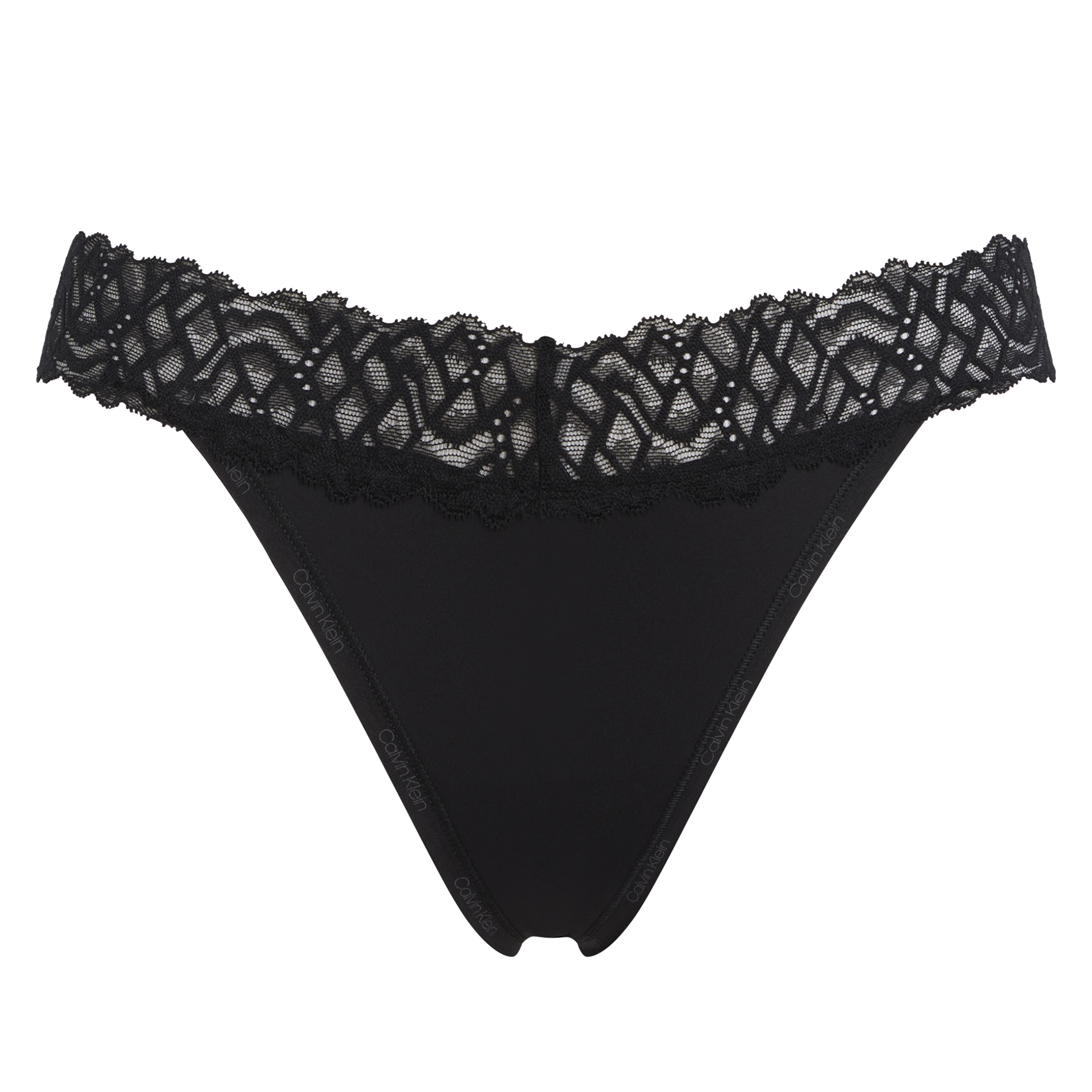 String à dentelle | Noir