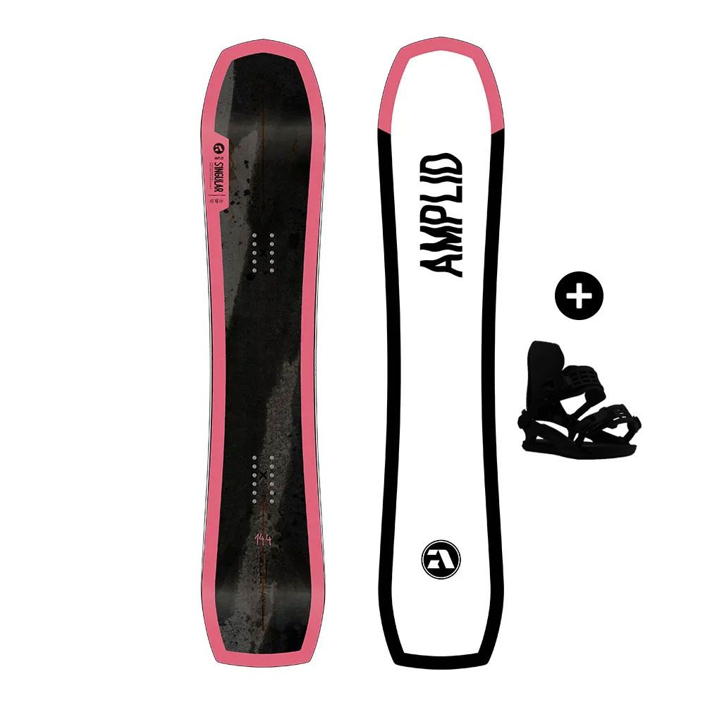 Amplid THE SINGULAR - Pack snowboard all mountain noir/rose