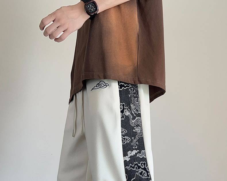 Posive - Shorts met patroon en gemiddelde taille