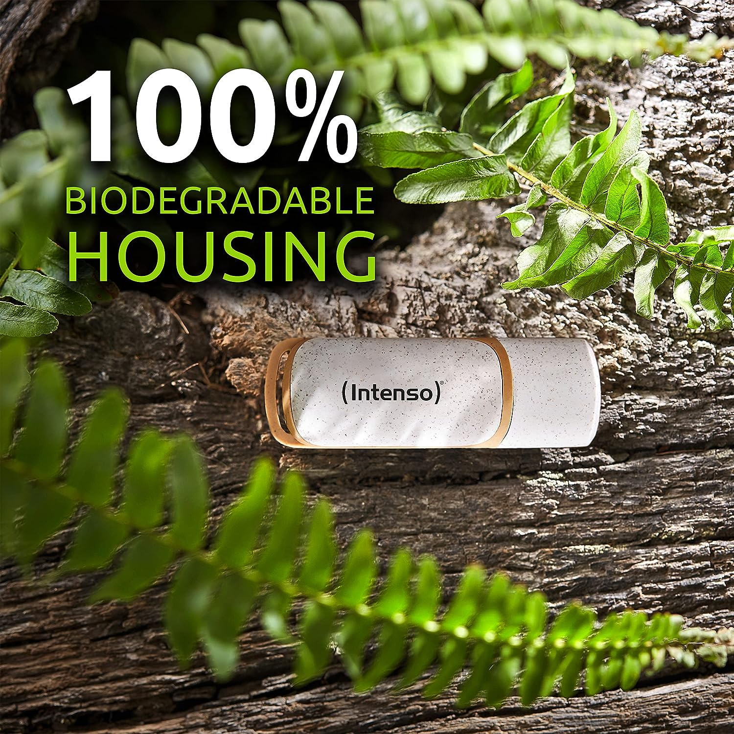 (64GB) Green Line USB 3.2 Speicher Stick Flash Drive mit 70 Mbit/s Lesegeschwindigkeit (3540490) - Beige / Braun