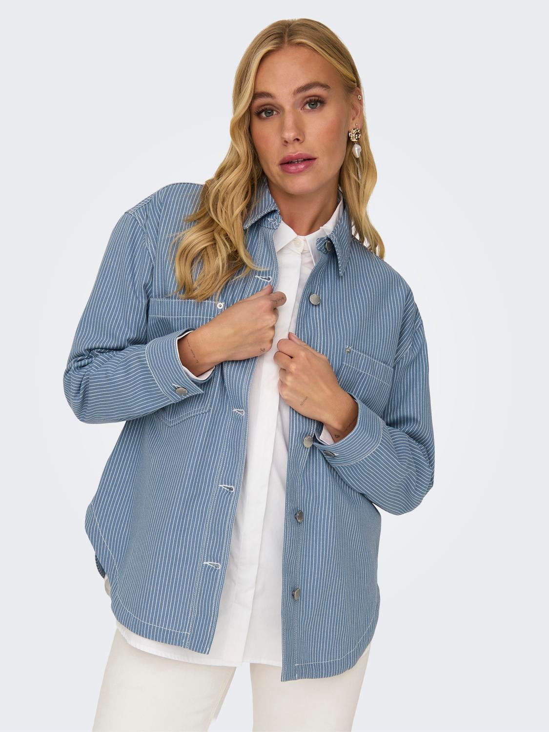 ONLMERLE Overshirt Faded Denim