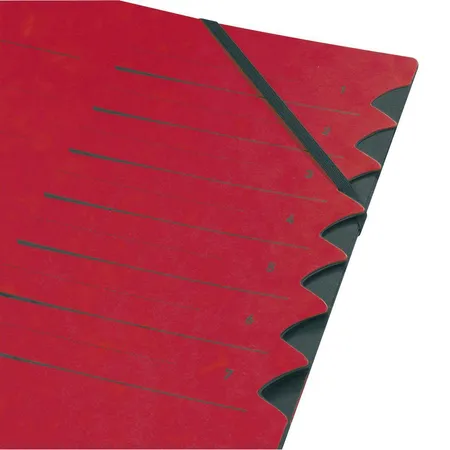 Herlitz Ordnungsmappe 1-7 rot Pappe