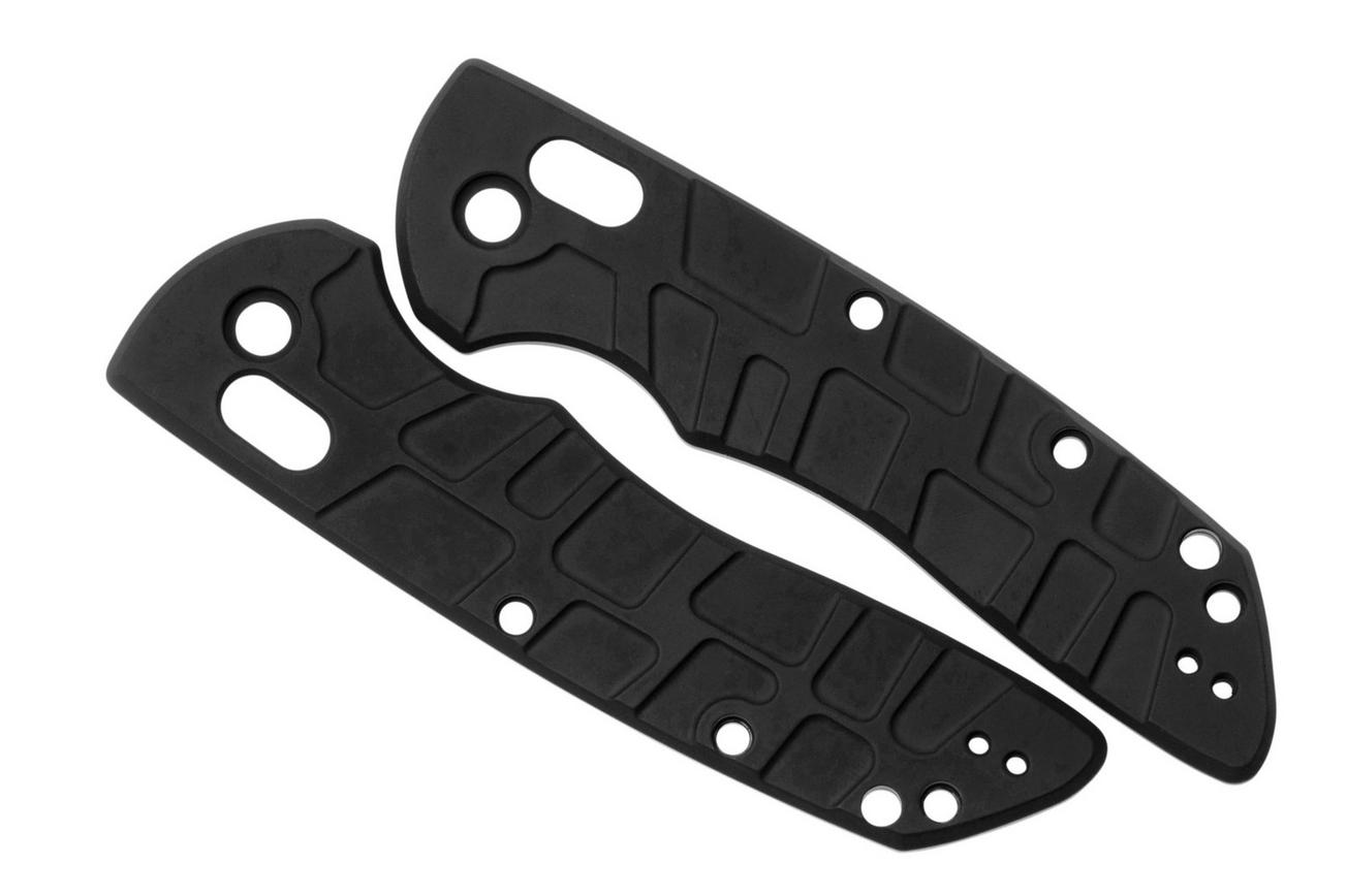 Lex Custom Hogue Deka Scales HODEH190 Turtle Armor Black Titanium, handgreepschalen