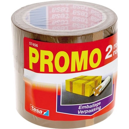 Lot de 2 rouleaux adhésifs 66 m x 50 mm
